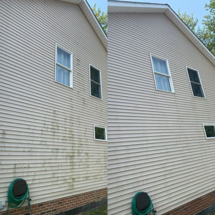 house wash before and after